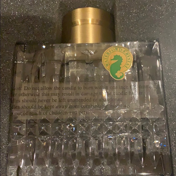 Lismore Diamond Candlestick Set/3 w/ Marble Base - Picture 6 of 8